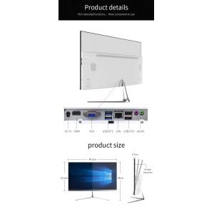 Core I7 I5 I3 OEM AIO Desktop Computer Curve Screen 27inch