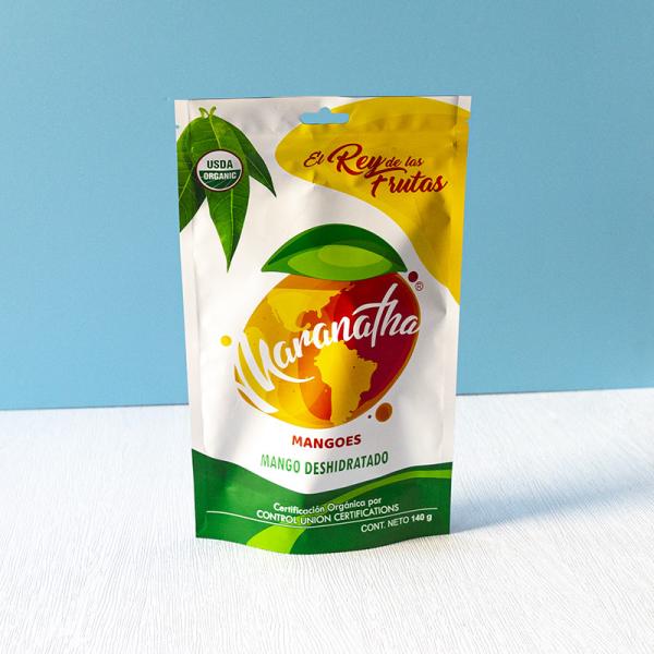 Custom Printed Reusable Mango Dried Fruit Package Pouch Wholesale Biodegradable