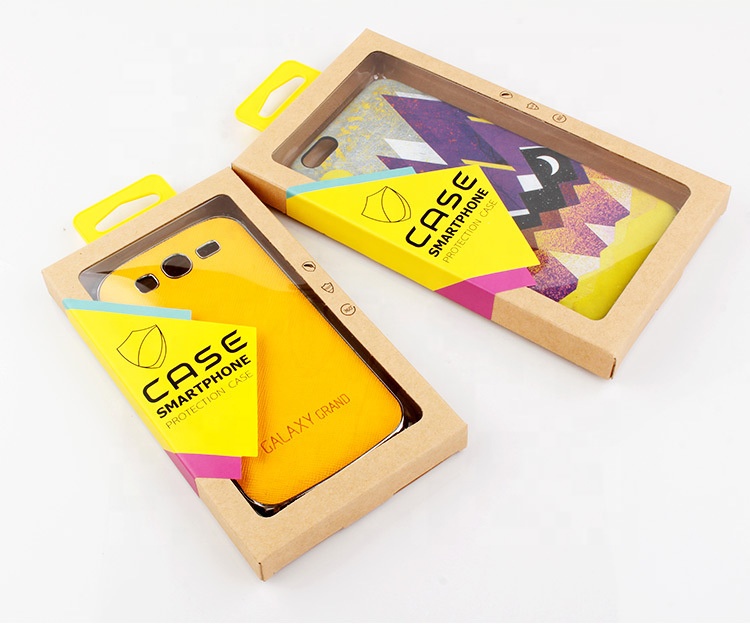 Custom Made Kraft Paper Packaging Boxes / Phone Brown Kraft Gift Boxes