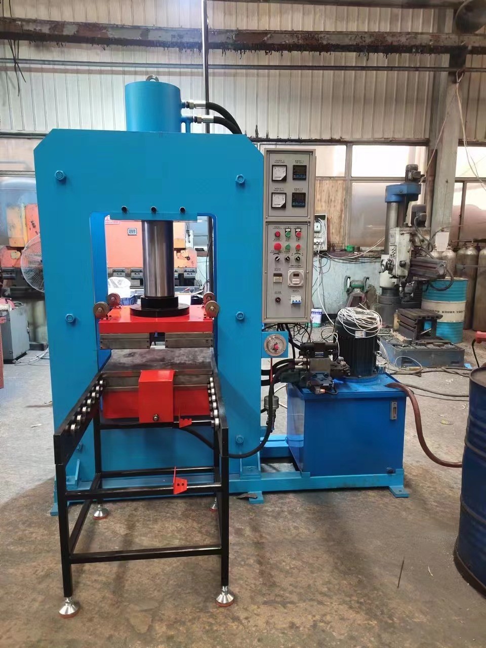 SGS Soft Joint Rubber Vulcanizing Press Flat Vulcanizing Machine