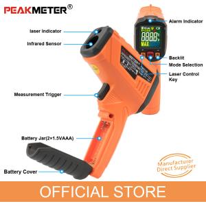 Portable Handheld Infrared Thermometer With Color Display And Data Hold