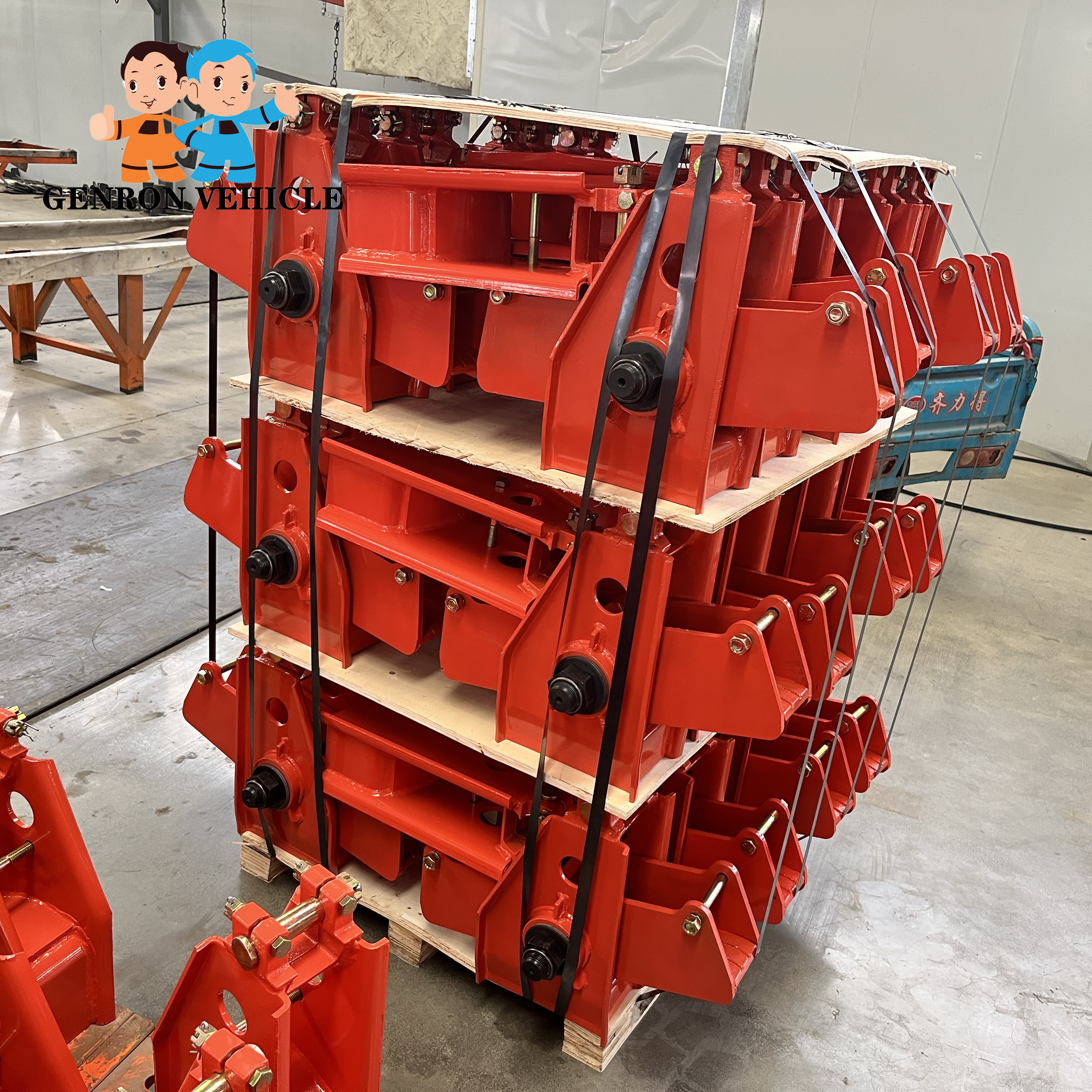 Middle Holder Truck Trailer Spare Parts With 12mm Thickness Equalizer Beam