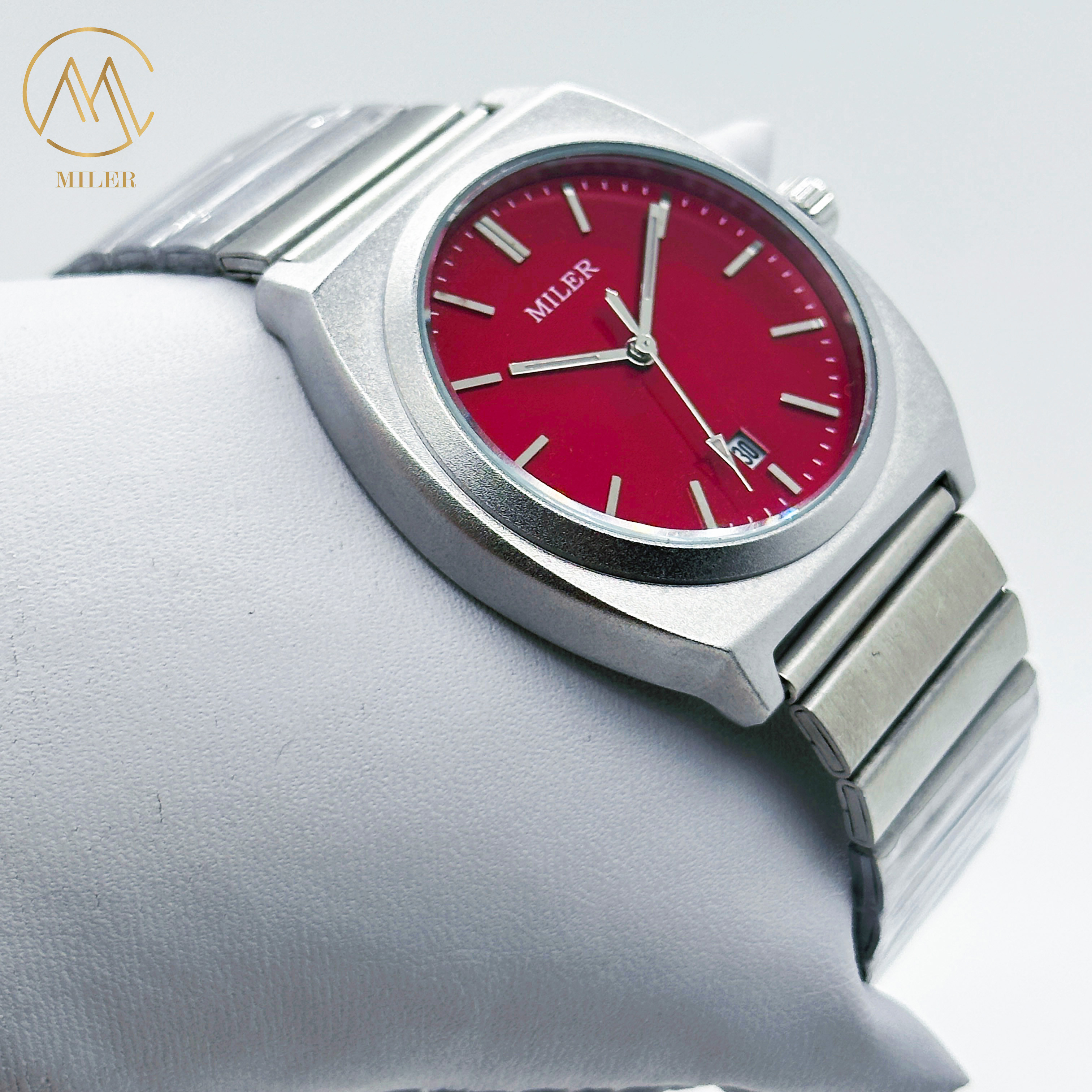 Fashion Dopamine Calendar Luxury Stainless Steel Wrist Watch For Men And Women