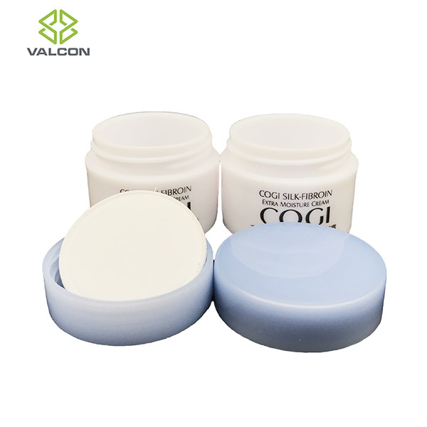 0.17 OZ Round Plastic Cosmetic Jars For Cream With Blue Screw Cap