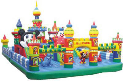 1000D Pvc Inflatable Play Center Blow Up Playground Slide