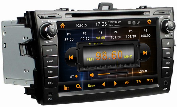 ouchuangbo A2DP Sat Nav for Toyota Corolla 2006-2011 with RDS Radio GPS digital touch screen MP3 CD player OCB-8010