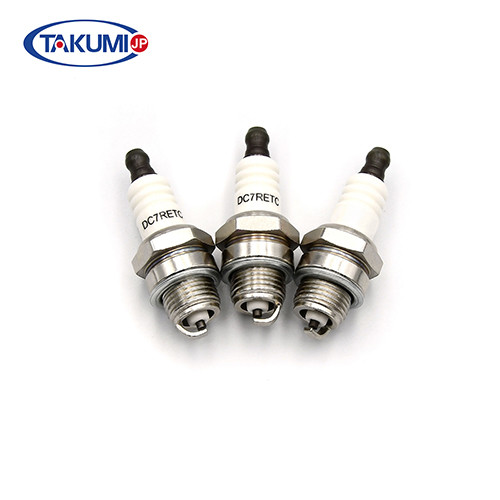 Nickel Plated Motorcycle Spark Plugs , 0.8mm Gap Spark Plugs For Honda Motorcycles