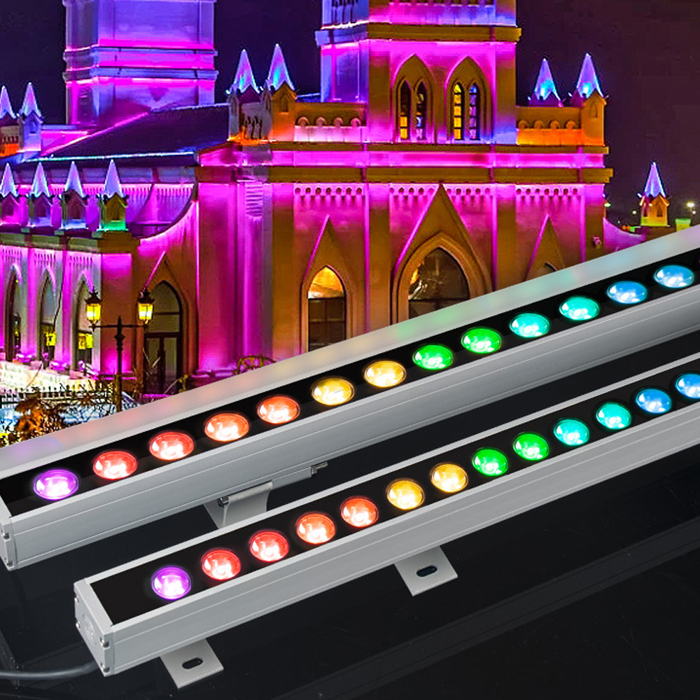 Dmx512 Architectural Wall Wash Lights Outdoor Working Light DC12V 36W RGB