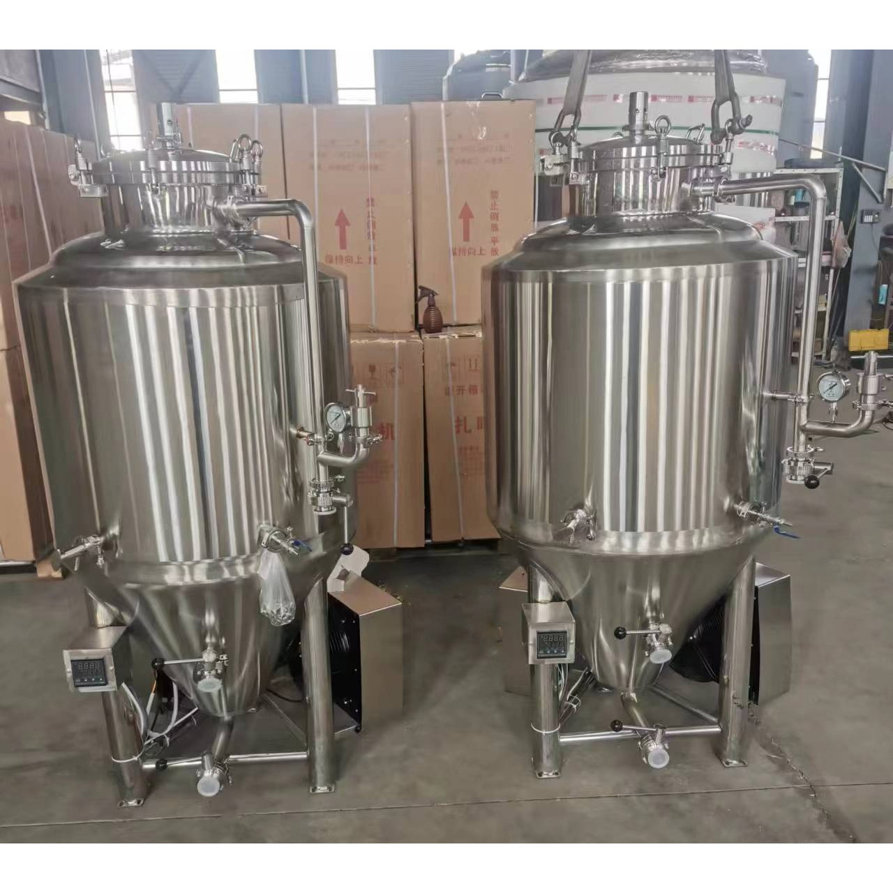 Home Brewing Beer Fermentation Tank GHO 150L SUS304 Conical Fermentor with Chiller