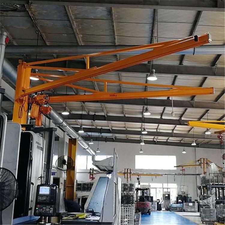 250kg Cantilever Electric Jib Crane Light Duty For Factory Maintenance Rotation Angle