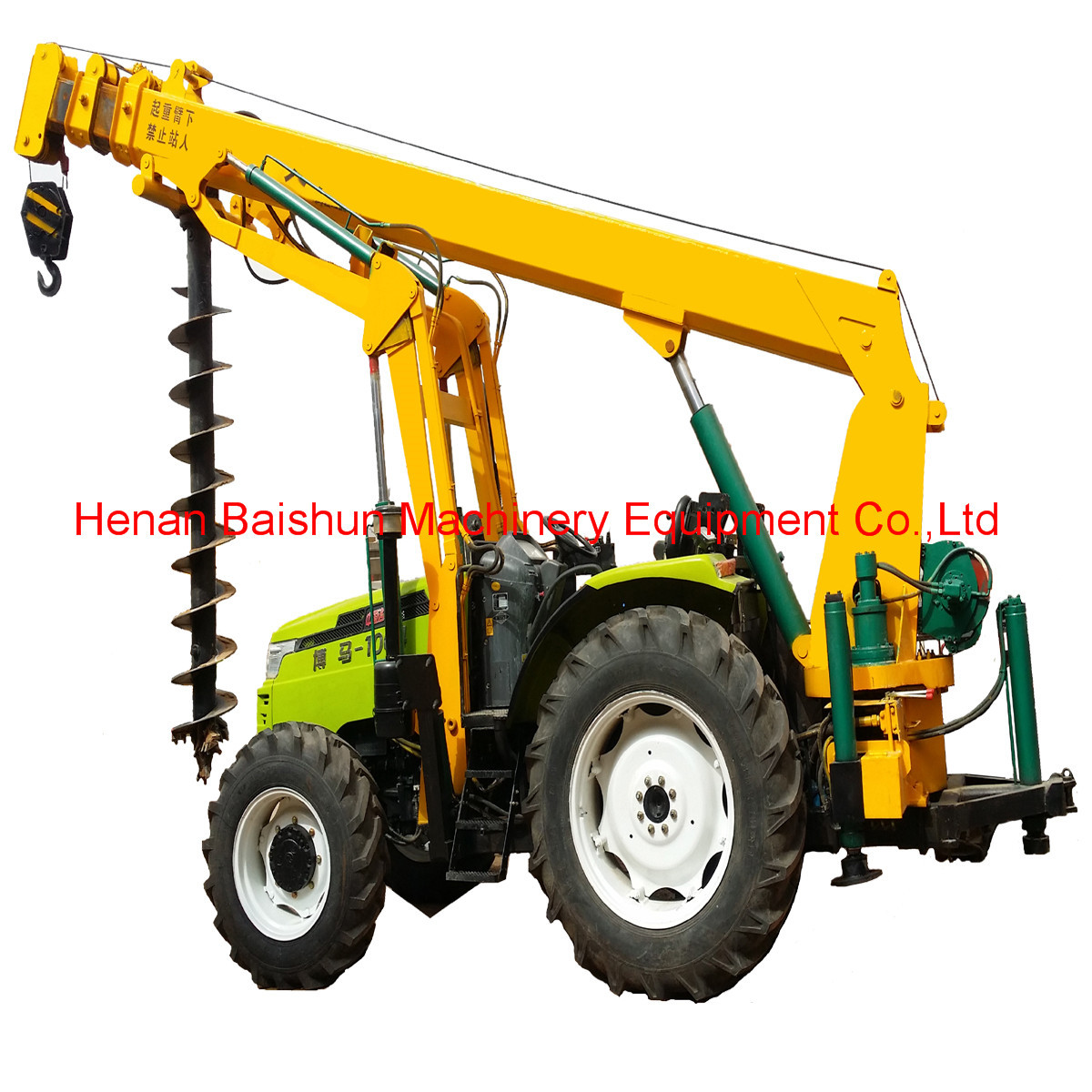 Customized telegraph pole erection machine digger for solar power project