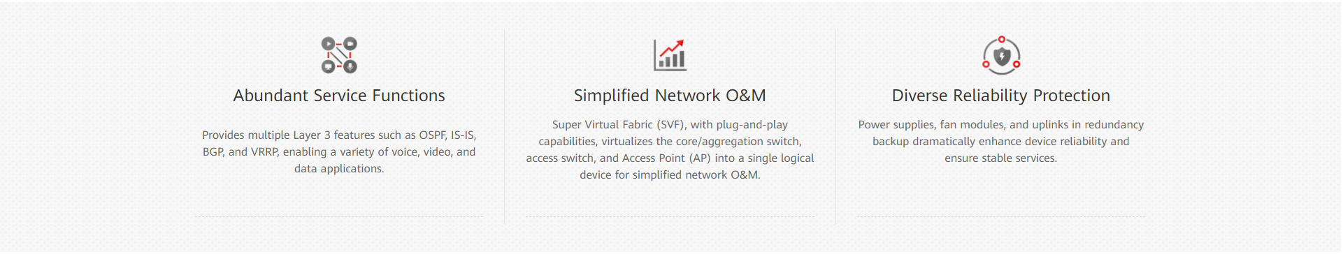 S5731-S48T4X Gigabit Network Switch Stackable Full Duplex & Half Duplex