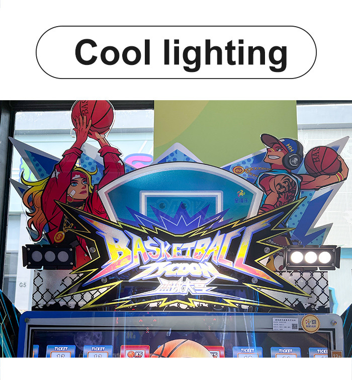 Ticket Redemption Arcade Machine 2 Players Basketball Shooting Game
