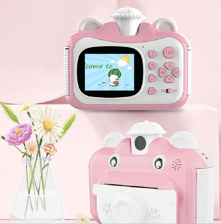 1080P HD Digital Portable Kids' Camera With Thermal Print With 1200mAh Battery