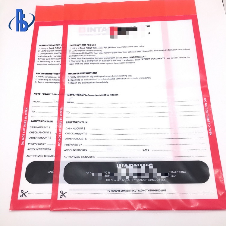 Wholesale Packaging Envelopes Plastic Packaging Bags Single Used Security Tamper Evident Bag