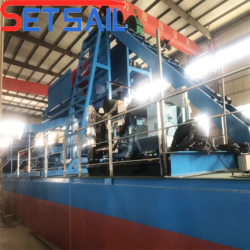 Cummins Generator Sets Chain Bucket Gold Dredger for River