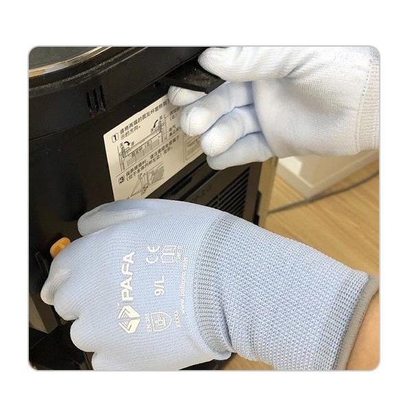 Anti Abrasion Household Electric Appliances Maintenance PU Palm Coating Knit