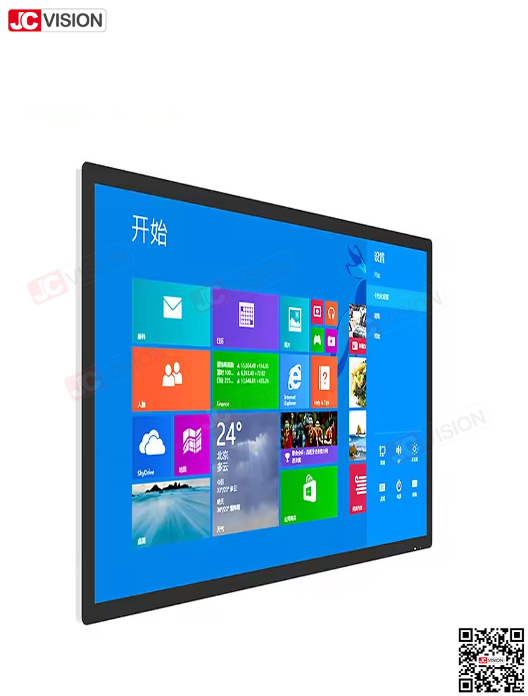 JCVISION 1080P 4K touch screen panel 32 42 50 55 65 inch touch screen display monitor interactive kiosk