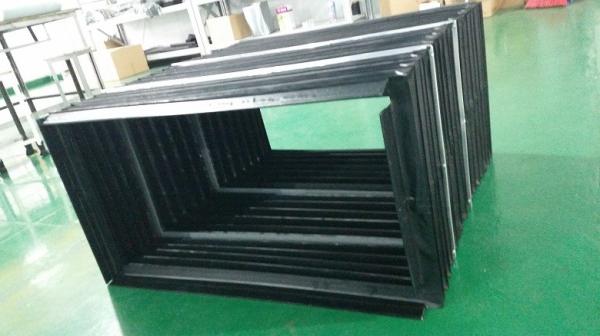 high quality material fiber scissor lifter bellow cover black colour for 3DOF