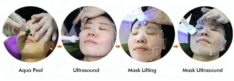 7 In 1 Hydra Dermabrasion Aqua Peel Clean Face Cold Hammer Hydro Water Oxygen Peel Ultrasound Machine