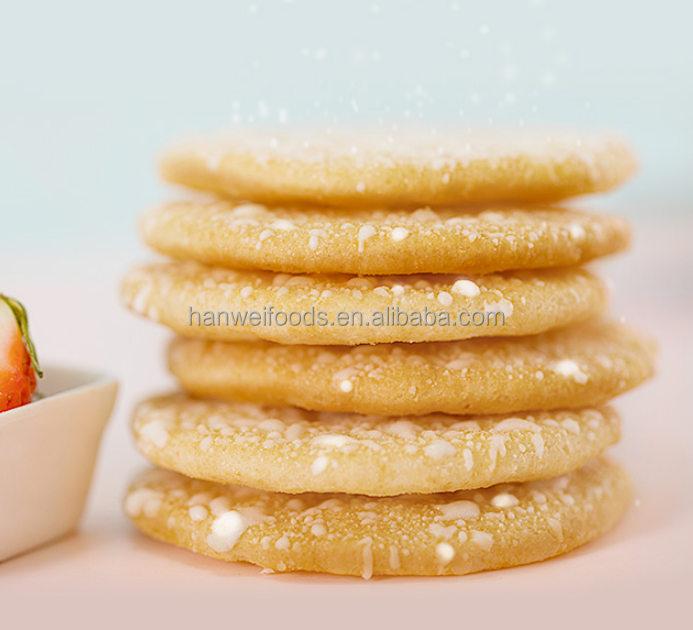 Sweety Flavor Senbei Rice Crackers Sliced Cookie Snow White Rice Cake