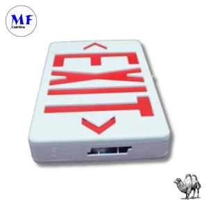 Emergency Exit Sign Lights IP43 Certified 3W LED 2h Backup Waterproof Fire