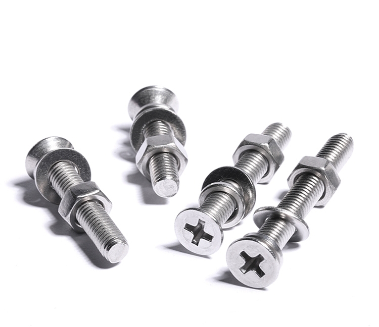 Countersunk Head Nut Bolt Fastener Zinc Plated ANSI Standard Spheroidizing