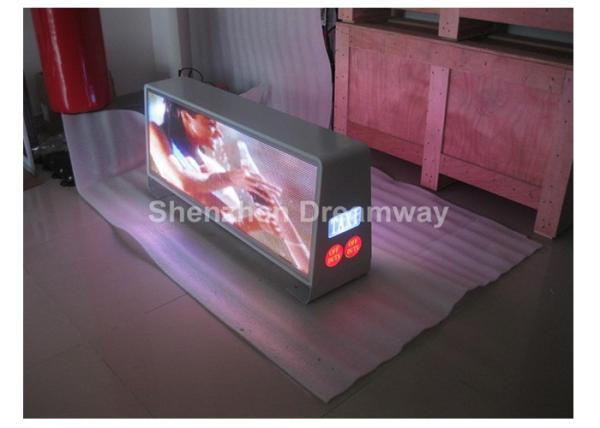 1R1G1B Full Color Car Top Signs / P5 LED Display Screen SMD3528 With USB 3G 4G ,