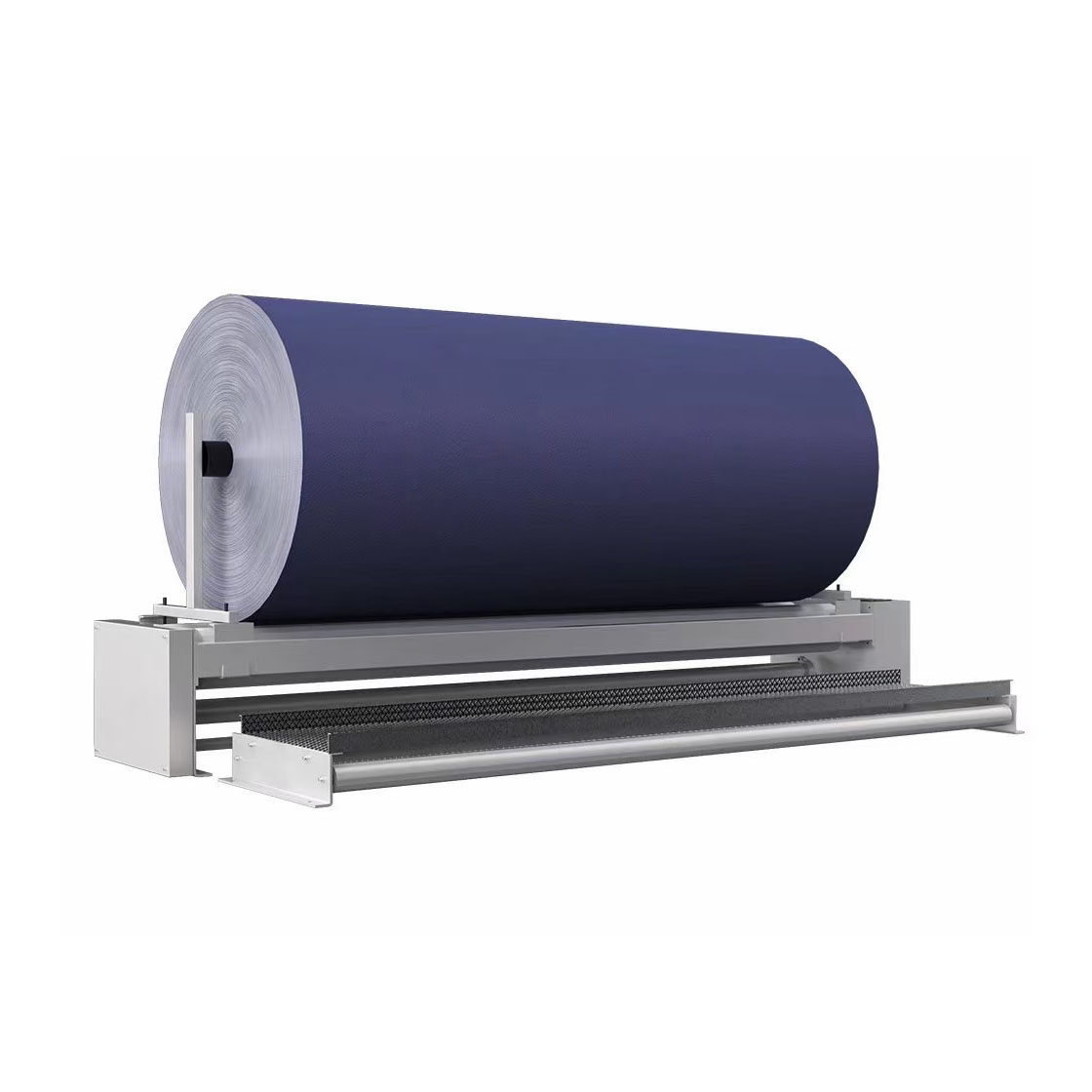 Horizontal Cloth Rolling Machine Winder Narrow Fabric Finishing