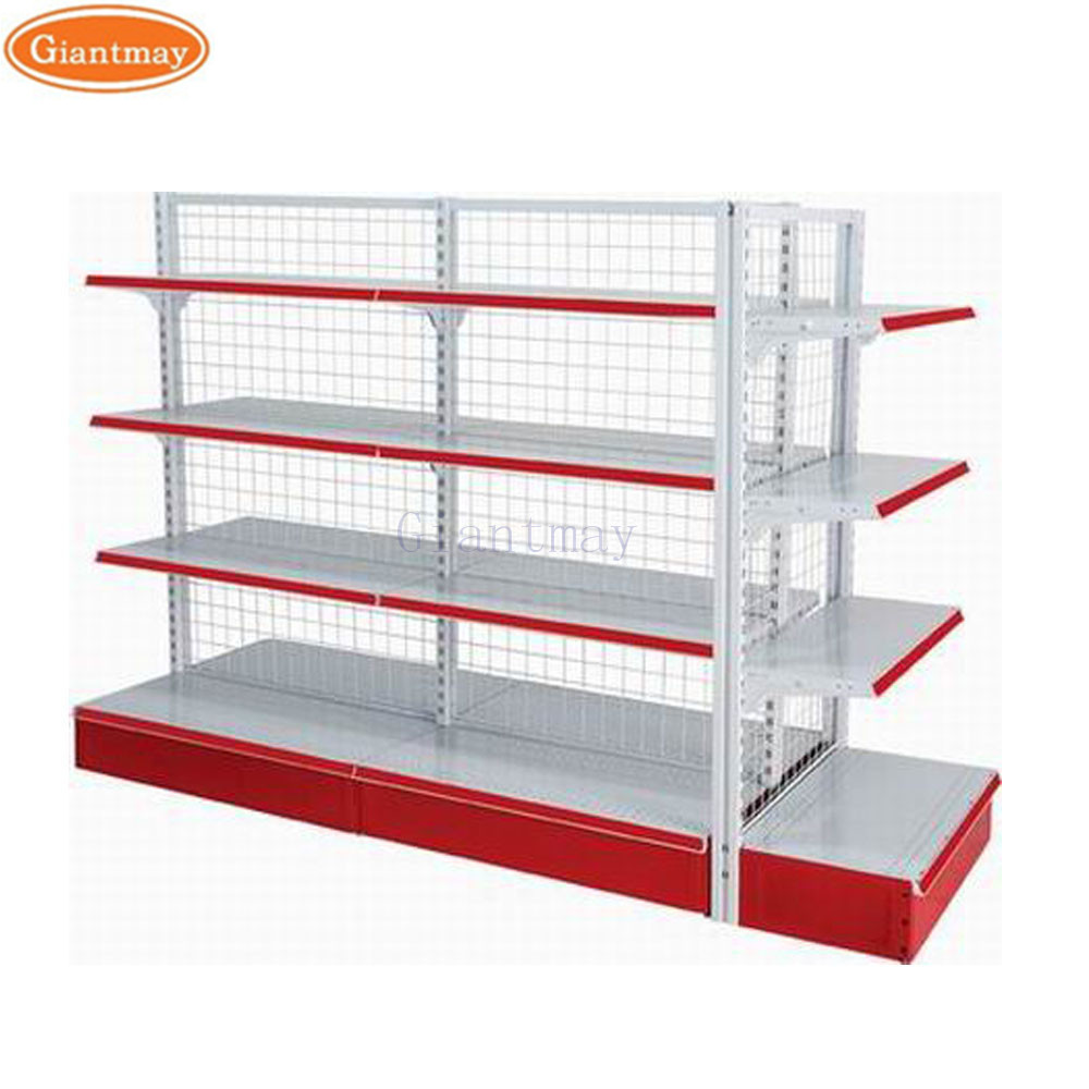 Customized Retail Display Racks Label Gondola Shelving Supermarket Beauty Supply Store Shelves