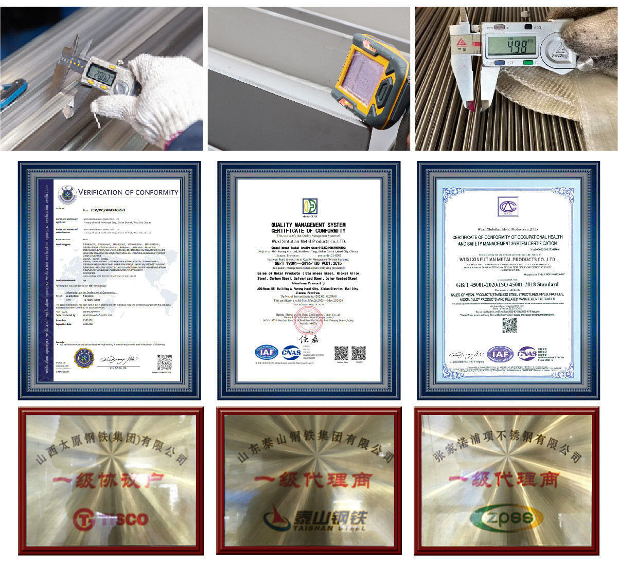 High Quality Supplier Stainless Steel Sheet Plate 0.2Mm 4Mm 201 202 304 316 430 904L 2101