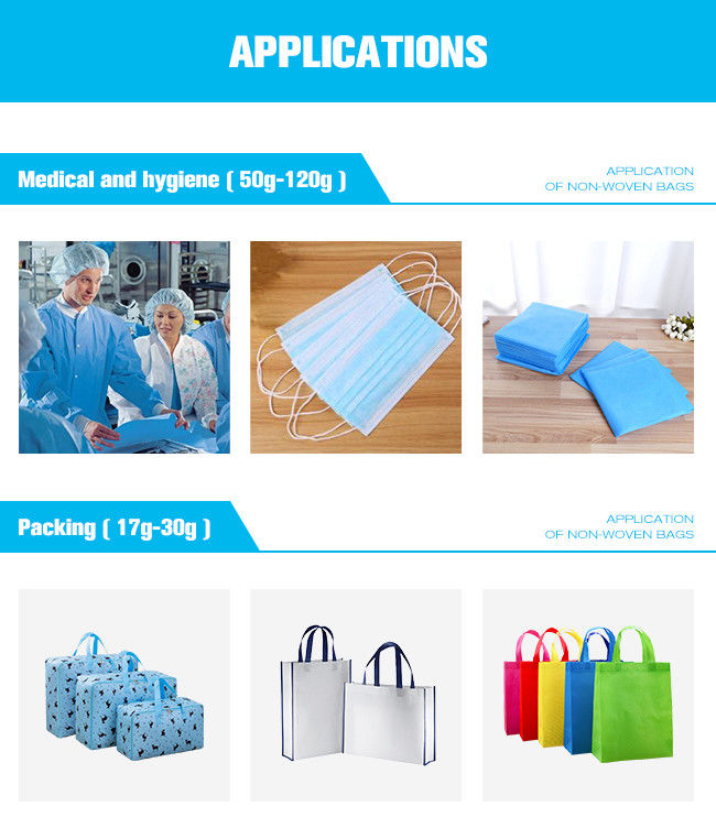 70cm Shrink Resistant Non Woven Wrapping Paper 80gsm Breathable