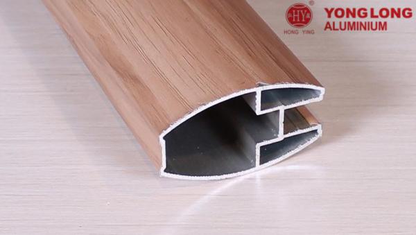 Customizable Wood Finish Aluminium Profiles 6063-T5 Kitchen Cabinet Skins Wood