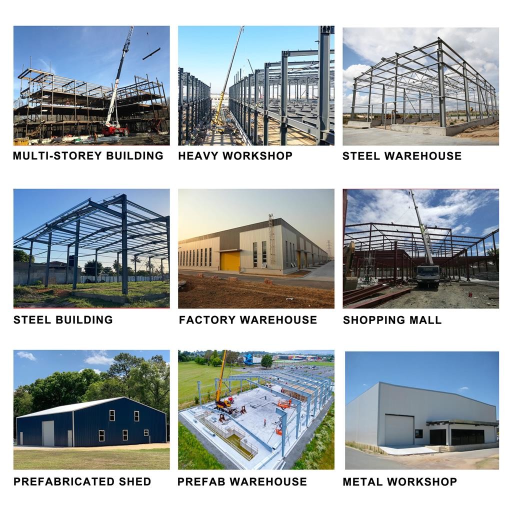 Strong PEB Steel Structure Construction , Pre Fabricated Warehouse Building Steel Structure
