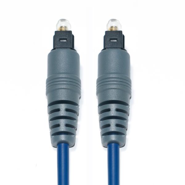 Toslink Audio Optical Fiber Cable Blue Spdif Plastic Square Soket 1.0mm PMMA 1M