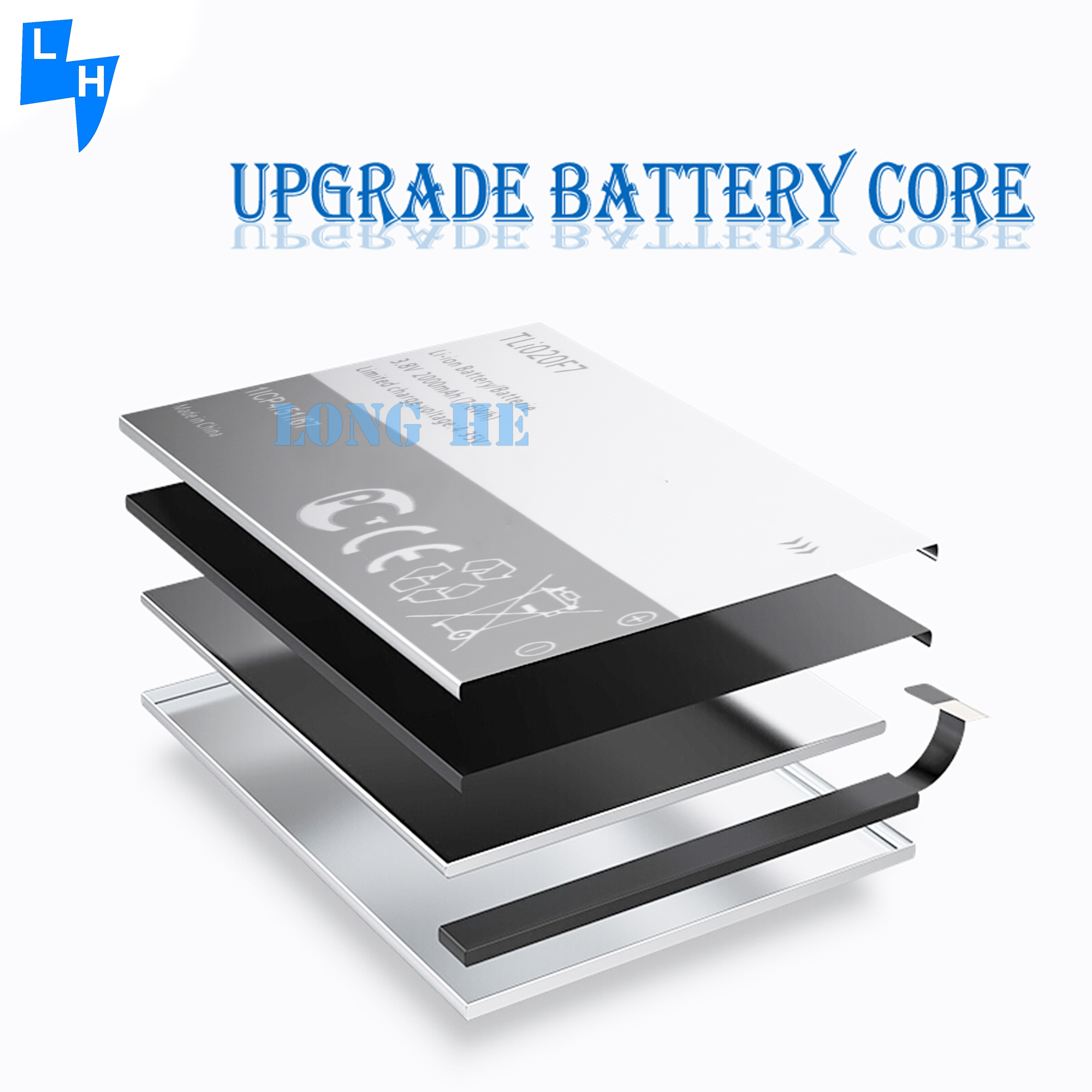 TLI020E7 battery for Alcatel Pixi 4 Pop C7 Pop 2 5045D 5042D 7040 7040D 7041 3.8V 2000mAh