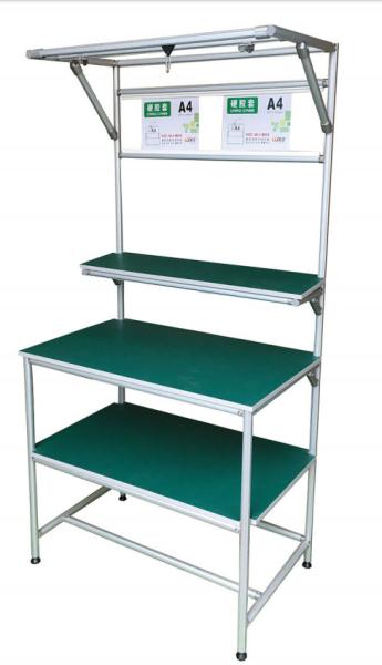 Anti Static Leather Industrial Manufacturing Assembly Workstations Systems Wire