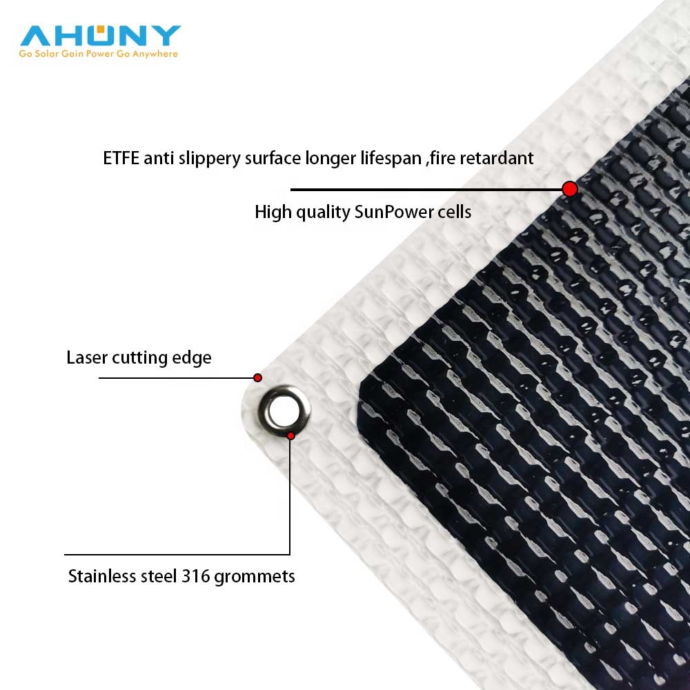 120w 12V Photovoltaic boat balcony plastic thin transparent Flexible bendable Solar Panels pv vendor manufacturer supplier