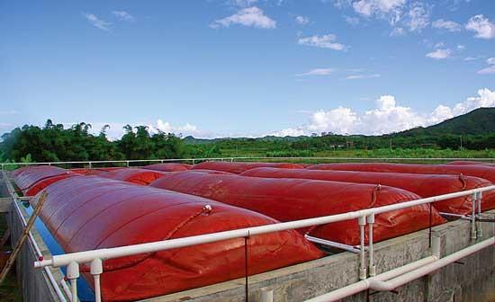 2000T 1.0mm PVC Coated Tarpaulin Methane Gas Tank Above Ground Storage Tank High