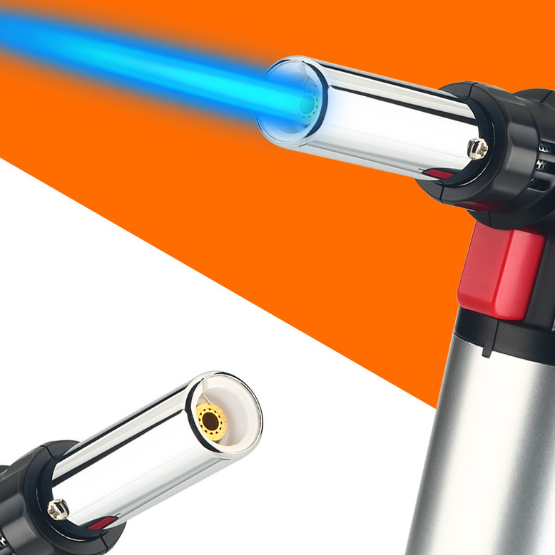 Portable Butane Gas Torch With Adjustable Flame Culinary Cooking Torch