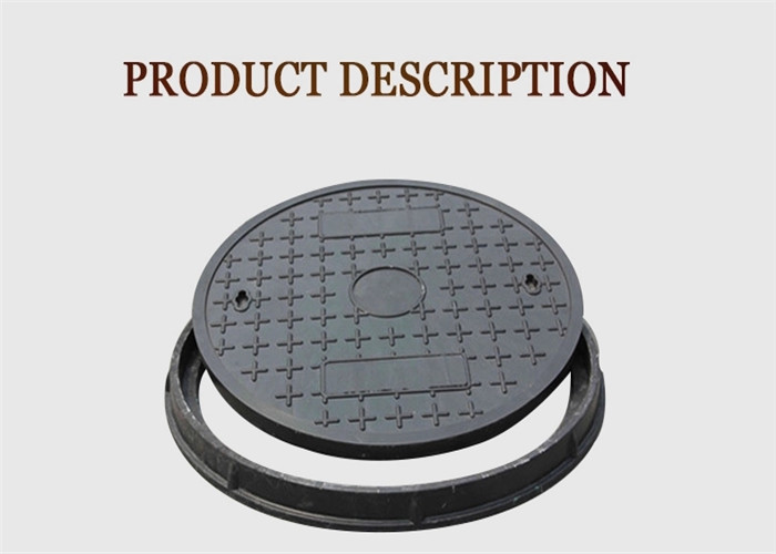 Burgla Rproof Heavy Duty Manhole Covers Anti Slip Ductile Cast Iron Material