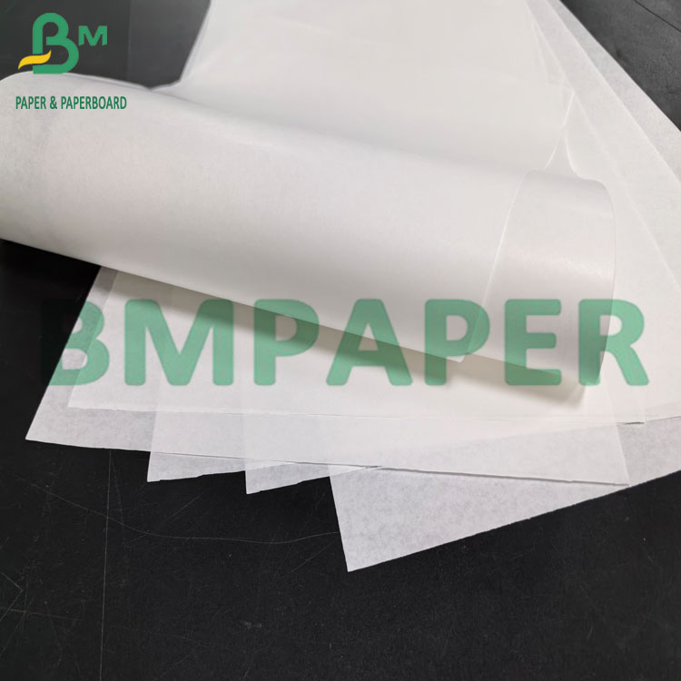 45g White Greaseproof Food Grade Waxed Wrapping Paper Burger Packing Paper