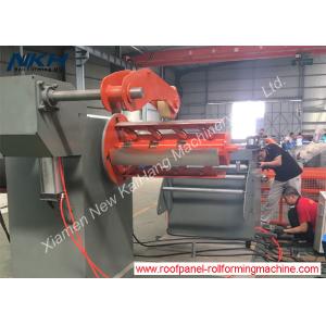 Color Custom Auxiliary Equipment Light Gauge Hydraulic / Power De-Coiler With