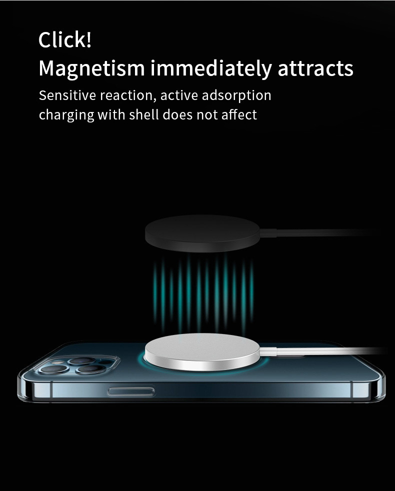 Qi Fast 15W Magsafe Wireless Charger For Iphone 12 13 Pro Max