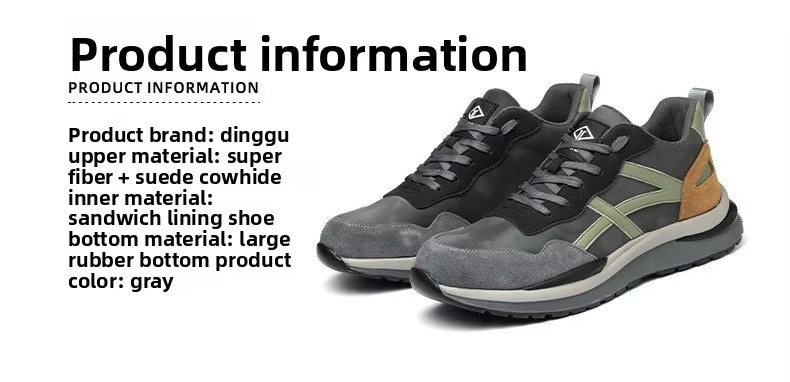 Kevlar Work Shoes Rubber Sole Suede Microfiber Construction Safety Shoes Standard Steel Toe Anti Smashing