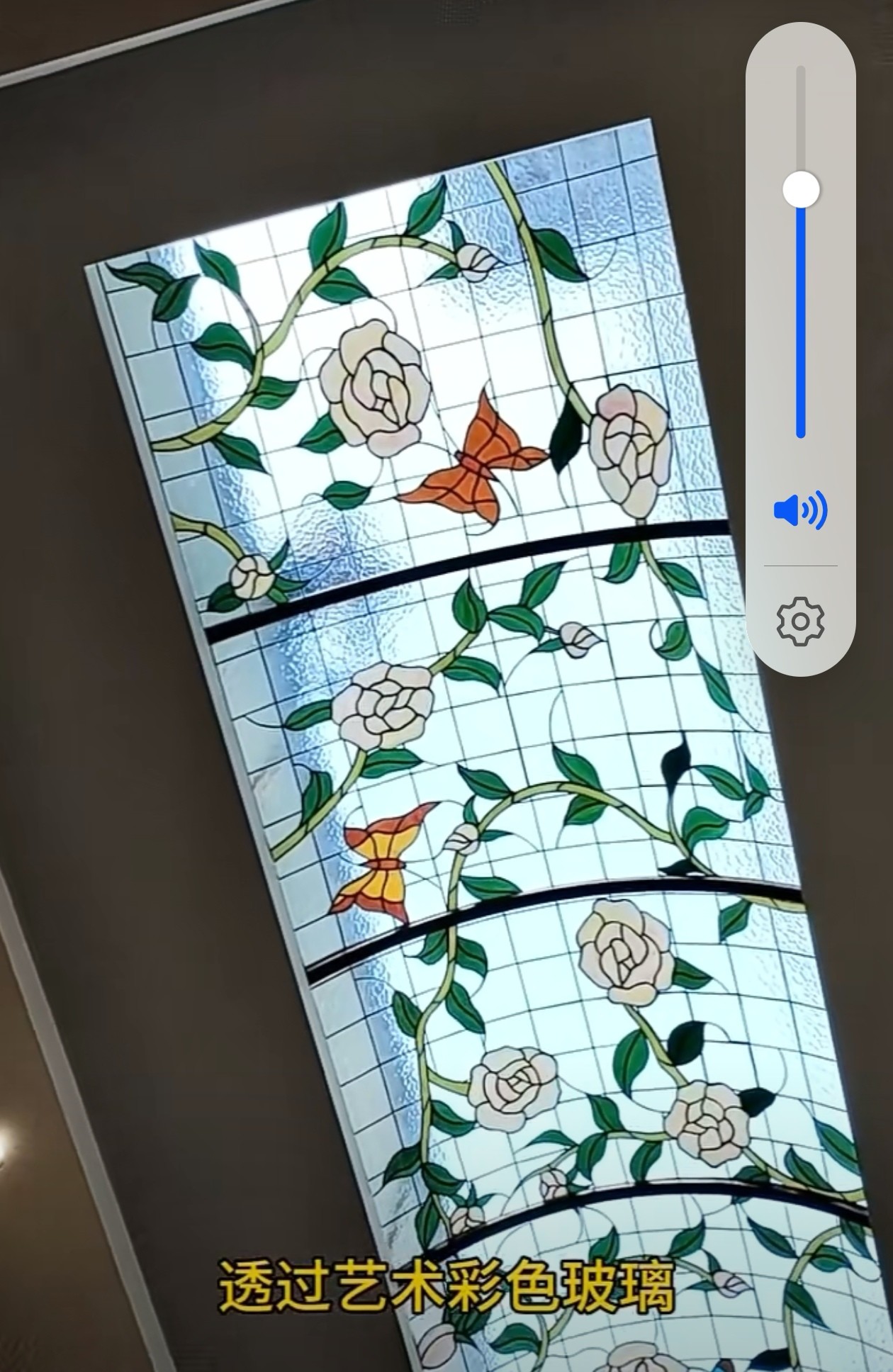 Beautiful Tiffiny Curved Style Stained Glass Home Room Decor For Roof Stained Glass Dome Ceiling