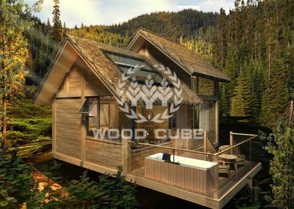 Light Weight Steel Modular Tree House , Small Prefab Cottages For Family Holiday