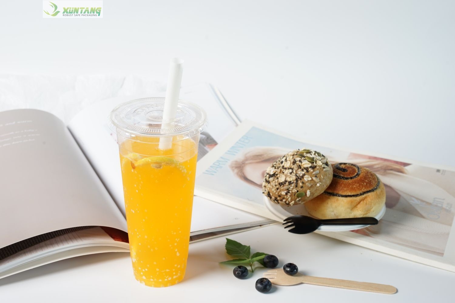 32Oz Compostable Pla Clear Cups For Restaurants Takeaway Drinks