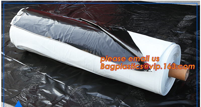 Custom biodegradable agriculture plastic mulch film,tubular roll with black colour for agricultural mulch film BAGEASE