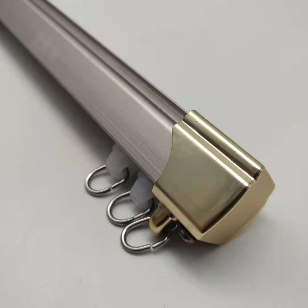 Noise Free 1.2mm Thick 28*23mm Aluminum Curtain Track With Wheels